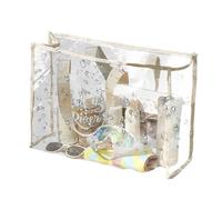Clear Tote Bag - 45x35cm Transparent PVC Carrying Bag, Long Shoulder Strap, Waterproof Fabric Cover | Outdoor Pool Stadium Travel Clear Bag Durable Multi-Purpose Thread, khaki, verwijzen naar de
