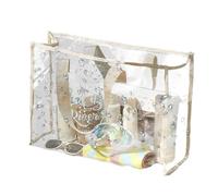 Clear Tote Bag - Clear Bag,Big PVC Clear Carry Bag For Outdoor, Pool, Long Shoulder Strap, Fabric Trimming Transparent Waterproof Bag For Stadium