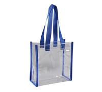 Clear Tote Bag, Stadium Approved Transparent Bag with Adjustable Strap and Zipper Closure, Waterproof PVC Crossbody Bag Toiletry Bags for Concerts, Travel, Work