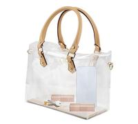Clear Tote Bag, Transparent PVC Hand Vaps Handbook Suggestion Naltide Product Bag Work Hiking Case Tools Day Travel Cosmetics Makeup Makeup Bag, b, see description, See description