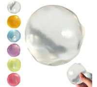 Clear TPR Slow Rebound Stress Ball, Soft Stretchy Decompression Gadget for Kids & Adults, Moonlight Translucent Calm Down Tool for Office, Home & Anxiety Relief