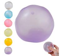 Clear TPR Slow Rebound Stress Ball, Soft Stretchy Decompression Gadget for Kids & Adults, Moonlight Translucent Calm Down Tool for Office, Home & Anxiety Relief