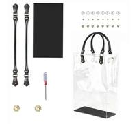 Clear TPU DIY Tote Bag Making Kit for Adults Beginners,Handmade Craft Accessories Tool Set Handmade Purse Making for Women Birthday Christmas Party Gift