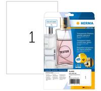 Clear Transparent Film Labels A4 Waterproof Stickers 25 labels / 25 sheets