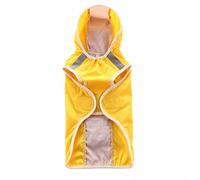 Clear Transparent Pet Raincoat, Lightweight Foldable Dog Rain Poncho, Waterproof Polyester Outdoor Wear, Fashionable See Through Design Dogs, Walking in Rainy Weather