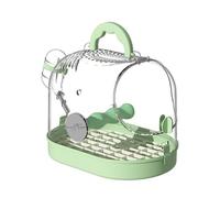 Clear Travel Birdcage with Ventilation Hole Carriers with Waterer Bottle for Small Birds for Travel with Ergonomic Handle