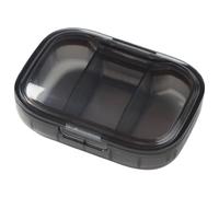 Clear Travel Pill Box - Daily Pill Organizer | Pill Box Aesthetic, Portable Separate 3 Compartment Travel Pill Container, Pill Box, Travel Pill Case, Clear Compartment Pill Case For Pills, Fish Oil