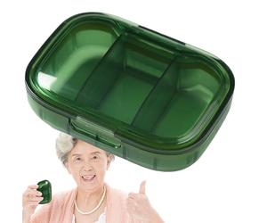 Clear Travel Pill Box | Pill Dispenser | Clear Box - Aesthetics, Travel Pill Case for Better Organization | Medication Effortless with This User-Friendly Pill . Its Large Cape