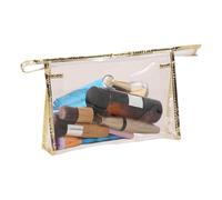 Clear Travel Pouch, Makeup Storage Organizer, Transparent Cosmetic Case, Waterproof Toiletry Bag, Portable Makeup Holder, Zippered Beauty Bag, Clear Vanity Pouch, See Through Toiletry Bag