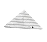Clear Triangle Quilting Ruler with Slotted Trimmer for Sewing and Patchwork Projects