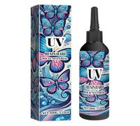 Clear UV Resin Hard - High Gloss UV Curing Epoxy Resin | 100g High Gloss Resins Glue Clear Dried Flowers Crystal Drip UVs Glue For Handmade Jewelry, Casting And Coating