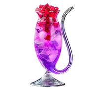 Clear Vampire Cocktail Glasses,Creative Clear Wine Glass with Drinking Tube for Cocktail Juice Wine Whiskey Home Bar Party Club Glassware Gift