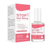 Clear Varnish Nail Polish Hardener 15 ml Nail Biting Prevention Polish Stop Nail Biting Polish 5 fl oz Nail Stopper for Kids & Adults & Effective Button Thumb Stop Nail Compatible with Making (Pink