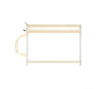 Clear View For A4 Nylon Storage Bag with Zipper and Reinforced Handle for Organizing Toys Stationery Puzzles at For Home (yellow)