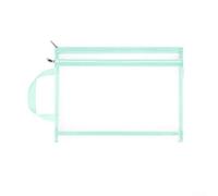 Clear View For A4 Nylon Storage Bag with Zipper and Reinforced Handle for Organizing Toys Stationery Puzzles at For Home (green)