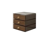 Clear View Jewelry Storage Organizer with Drawer, A01 | Tabletop Display Box for Accessories Daily