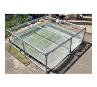 Clear Viewing Panel Temporary Fish Tank, Durable Canvas Pond for Indoor and Outdoor Use with Koi, Ducks, Aquatic Plants