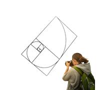 Clear Viewing Tool Drawing - Golden Ratio Composition Finder, Photography Painting | Portable Perspective Grid Viewer, Golden Section Aid for Artists, Creative Visual Balance Composition Helper