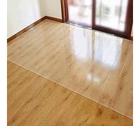 Clear Vinyl Carpet Protector Roll - Non-Skid Hardwood Floor Mat & Runner Rug Cover for Home Office Hall - Durable TransParent Protection Against Scratches & Stains