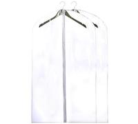 Clear Vinyl Garment Bag - 2 PACK- Keep Your Clothing Well Organized and in Perfect Condition. Protect Your Clothes while Traveling and Keep Garments Dust Free while Hanging in the Closet. - 24" x 42"