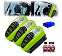 Clear Vision Car Glass Cleaner, Clearvision Car Windshield, 2025 New 150ml Window Oil Film Cleaner - Prevents Foggy Mirrors,Crystal-Clear View in Any Weather (3, Green)