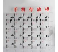 Clear Wall-Mounted Cell Phone Locker Box with Lock & Key, 6-Slot Acrylic Storage Cabinet for Classroom, Office, Factory - Secure, nized Cell Phone STO,Clear-801047x185x838mm (Clear 6315x185x215mm