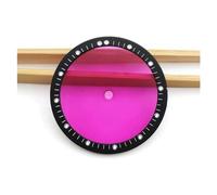 Clear Watch Dial 28.5mm Multicolor Watch Dials for NH35 NH36 NH38 NH70 4R Movement Replacement Parts Easy to Install, Purple Red, One Size