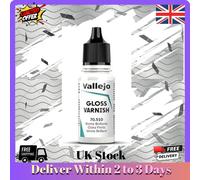 Glossy Clear Varnish - 17 ml Water-Based Finish for Models & Decorative Items