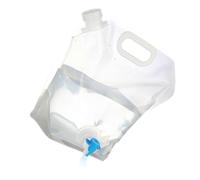 Clear Water Storage Bag - Foldable Water Tank, Portable Container | Water Container with Ergonomic Handle for Camping, Trekking, Survival, BBQ, Festivals and Nature Trips, white, S, Refer to