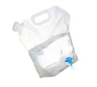 Clear Water Storage Bag - Foldable Water Tank, Portable Container | Water Container with Ergonomic Handle for Camping, Trekking, Survival, BBQ, Festivals and Nature Trips, white, L, Refer to