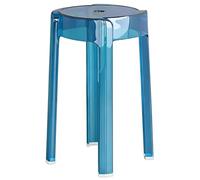 Clear Waterproof Bathroom Stool - Non-Slip Shower Corner Bench Space-Saving Design for Bathroom & Bedside - Ideal for Shower & Bathing Needs (Blue/A) -Easy to Clean Lightweight