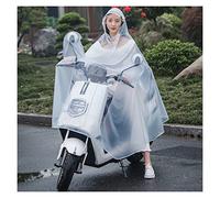 Clear Waterproof Cycling Raincoat, PVC Hooded Rain Poncho, Single/Double Windproof Unisex Rain Cape, for Bike, Ebike, Motorcycle, Mobility Scooter Dust Cover ( Color : Fruit Green , Type : Single ) (