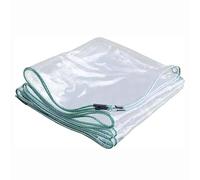 Clear Waterproof Heavy Duty Tarp with Grommets - Vinyl Plastic Tarpaulin Cover for Patio and Camping