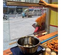 Clear Waterproof PVC Roller Blinds for Pergola & Supermarket Freezer Windproof Cordless Curtains with Anti Tear Dustproof Shades & Handle HD Transparent Partition Screen (W36xH)