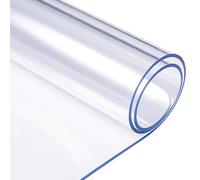 Clear Waterproof PVC Table Cover m Thick Plastic Table Protector Stain-Resistant Washable 55x180cm/22x71in - Table Cloth for Protection