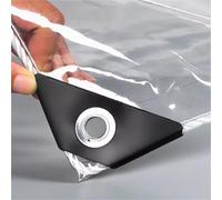 Clear Waterproof Tarpaulin 420g/m² Heavy Duty 0.40mm PVC Vinyl Cover Frost Resistant Tarp for Garden Furniture & Ground Use 1x12m (100x1200cm)