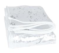 Clear Waterproof Tarpaulin 5x8m Heavy Duty Transparent Tarp with Grommets UV Resistant Windproof Ideal for Patio Outdoor Use Camping & Covering