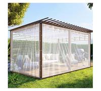 Clear Waterproof Tarpaulin Sheet 2x7m (6.56x22.96ft) Transparent Cover for rgolas Patios Porches & GazebosOutdoor Partition Curtain