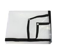 Clear Waterproof Tarps 5 Mil Polyethylene with Grommets Lightweight Multi-Purpose Transparent Tarp Cover Reinforced Edges 2x4m/6x12ft - Ideal for Outdoor Use