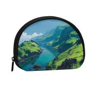 Clear Waters Printed Seashell Portable Mini Change Storage Bag, Durable and Portable