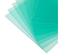 Clear Welding Helmet Protective Cover Plate For Electric And Hydrogen Welding Gear Replacement Sheet Green Color 10 Pieces(110 * 90mm)