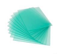 Clear Welding Helmet Protective Cover Plate For Electric And Hydrogen Welding Gear Replacement Sheet Green Color 10 Pieces(120 * 95mm)