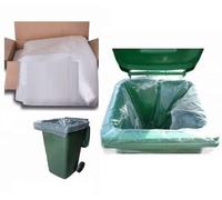 Clear Wheelie Bin Liners Strong Heavy Duty Rubbish Sack Big Refuse Bin Bags (100)