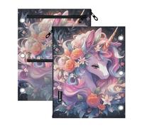 Clear Window 3 hole punched folders Funny unicorns Trend-setting Style