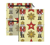 Clear Window 3 Ringing Binder Pocket Cartoon Nutcracker Soldiers
