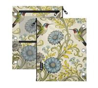 Clear Window inch Binders 3 Ringing Kingfisher Daisy Flower Blue Yellow