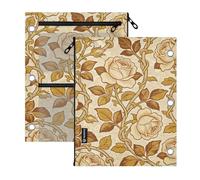 Clear Window inch binders 3 Ringing Vintage Rose William Morris Light