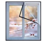 Clear Window Insulation Kit Winter Windproof Thermal Foil, Transparent Window Cold Protection Film for Loft Boat Caravan Home Roof Shed, Easy to Install(70x120 cm(28x47"))