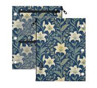 Clear Window pencil case 3 Ringing Floral William Morris Style Pattern