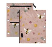Clear Window pencil case 3 Ringing Naughty Lakeshore Bees Fleur Harris